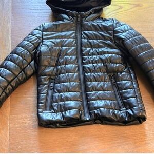 Zara Kids  Black Puffer Jacket With Hood